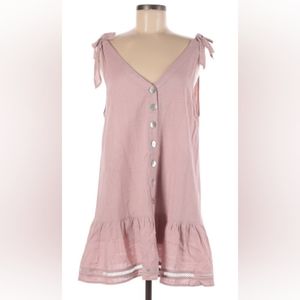 In Loom Pink Sleeveless Summer Dress